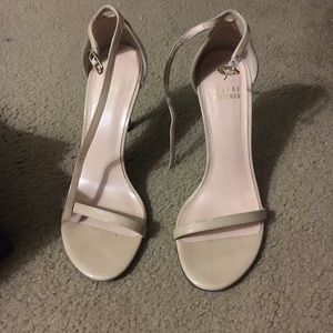 Stuart Weitzman Nudistrong 90mm Sandal 6.5, nude